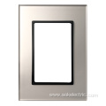 High Quality Glass Front Panel Aristocratic Style Switch Frame